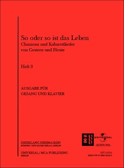 Cover So oder so ist das Leben Band 3: Chansons und Kabarettlieder von gestern und heute