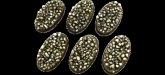 Skulls Bases, Oval 60mm (4)