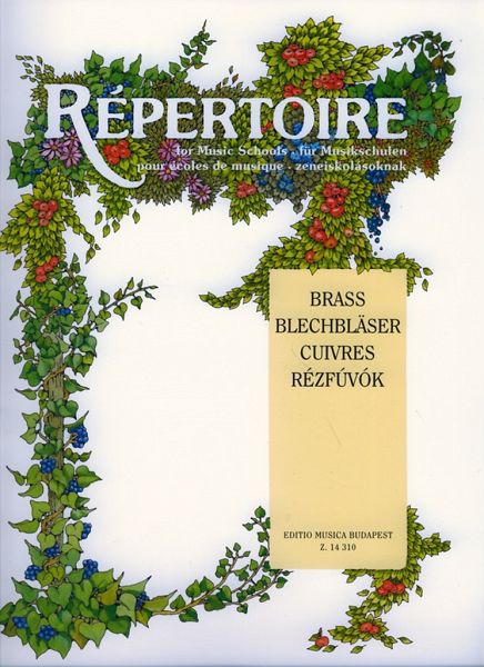 Repertoire für Musikschulen für Tenorposaune, Bariton, Tuba (Tenorhorn) Partitur und Stimmen
