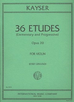 Cover 36 Studies op.20 for violin