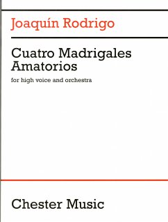 4 madrigales amatorios for high voice and orchestra study score