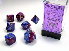 GeminiŽ Polyhedral Blue-Purple/gold 7-Die Set