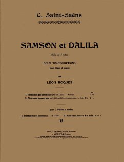 C. Saint-Saens Samson Et Dalila N 6 2 Pianos 2 Pianos
