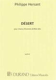 Philippe Hersant, Desert. Texte De Friederich Nietzsche Men's Choir and Flute Partitur