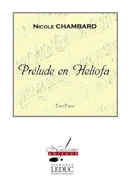 CHAMBARD PRELUDE EN HELIOFA PIANO CHAMBARD PRELUDE EN HELIOFA PIANO