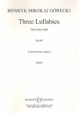 3 LULLABIES OP.49 FOR MIXED CHORUS A CAPPELLA SCORE