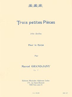 Cover 3 petites pičces trčs faciles op.7 pour harpe
