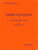 Pascal Improvisation En Forme De Canon Trombonne-Piano Trombone or Tuba