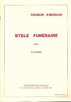 Cover Stele funeraire pour 3 flutes 1 artiste