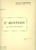 Quatuor no.2 op.40 pour 2 violons, alto et violoncelle parties