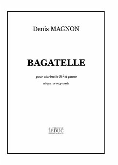 Cover MAGNON BAGATELLE CLARINETTE ET PIANO