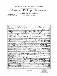 Cover SUITE LA MINEUR POUR FLUTE A BEC ALTO SEULE (AVEC FAC-SIMILE) VEILHAN, J.-C., ED.
