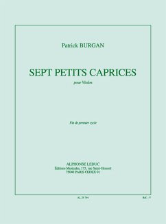 Cover 7 petits caprices . pour violon
