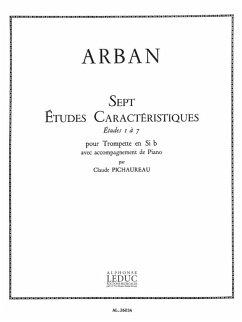 Cover ARBAN/PICHAUREAU 7 ETUDES CARACTERISTIQUES TROMPETTE SIB ET PIANO