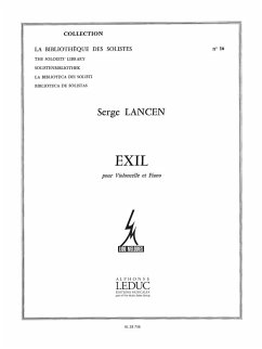 Cover LANCEN EXIL VIOLONCELLE ET PIANO (LM016)