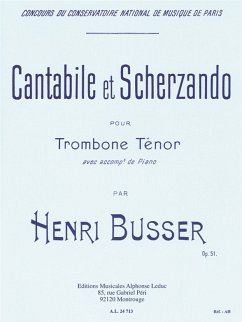 Cover CANTABILE ET SCHERZANDO OP.51 POUR TROMBONE TENOR ET PIANO