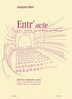 Cover Entr'acte pour flűte et harpe (vl)