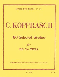 Cover 60 selected studies for tuba in Bb