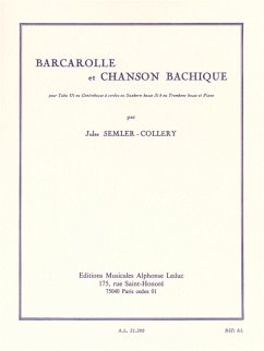 Cover Barcarolle et Chanson bachique pour tuba (contrebasse/saxhorn/trombone) et piano