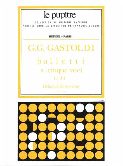 GASTOLDI/SANVOISIN BALLETTI A CINQUE VOCI 2 SOPR/HAUTE-CONTRE/TENOR/BASSE/PARTITION (LP10)