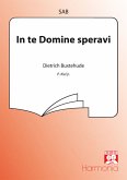 In te Domine speravi für gem Chor und Bc Partitur (lat)