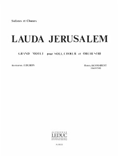 Cover Lauda Jerusalem pour soli, choeur mixte (SATBB) et orchestre partition de choeur