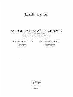 Cover LAJTHA PAR OU EST PASSE LE CHANT 4 VOIX MIXTES A CAPPELLA