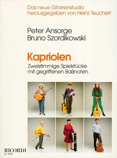 Cover Kapriolen für Gitarre zweistimmige Spielstücke mit gegriffenen Bassnoten