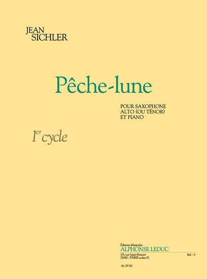 Peche-lune vol.1 pour saxophone alto (tenor) et piano