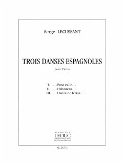 Cover LECUSSANT 3 DANSES ESPAGNOLES PIANO