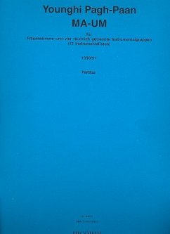 Cover Ma-um für Gesang (mittel) und 12 Instrumente Partitur