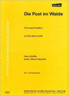 Cover Die Post im Walde für 1-2 Akkordeons Partitur