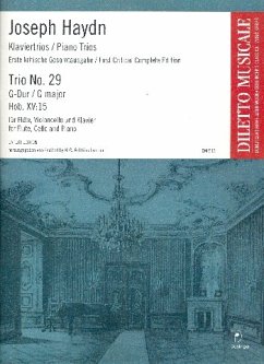 Trio G-Dur Nr.29 Hob.XV:15 für Flöte, Violoncello und Klavier, Stimmen