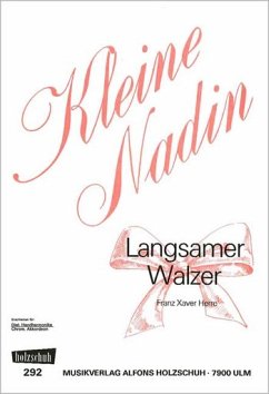 Cover KLEINE NADIN WALZER FUER DIAT. HANDHARMONIKA (MIT 2. STIMME)