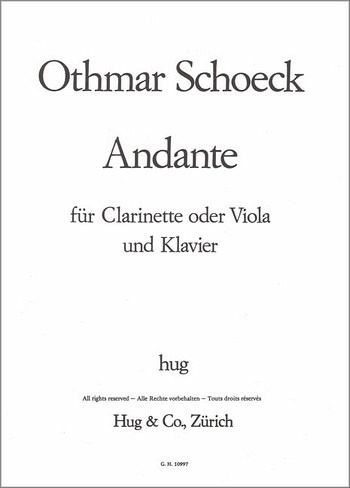 Andante für Klarinette (Viola) und Klavier