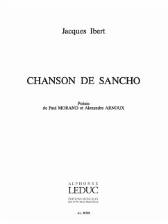 Cover Chanson de Sancho pour chant et piano