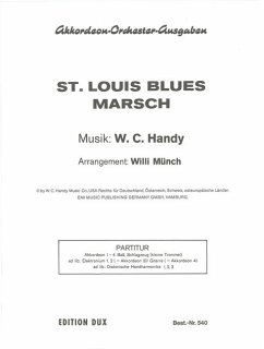 St. Louis Blues - Marsch für Akkordeonorchester Partitur