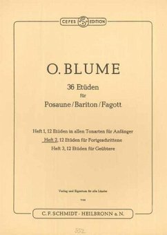 Cover 36 Etüden Band 2 für Posaune 12 Etüden für Fortgeschrittene