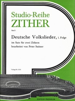 Cover Deutsche Volkslieder Folge 1 für 2 Zithern Spielpartitur