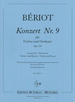 Konzert Nr.9 op.104 für Violine und Orchester für Violine und Klavier