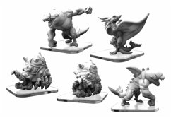 MONSTERPOCALYPSE  Kraken Hatchlings, Orca Huntsmen & Sea Dragon  Tritons (Resin)