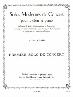 Cover Solo modern de concert no.1 pour violon et piano