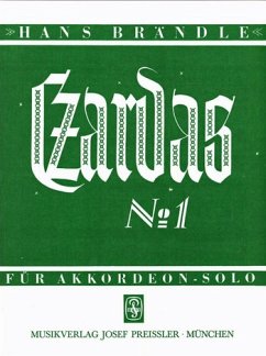 Cover Hans Brändle Czardas Nr. 1 Akkordeon