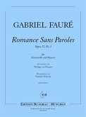 Romance sans paroles op.17,1 für Violoncello und Klavier