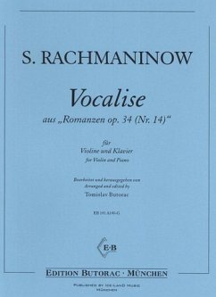 Vocalise op.34,14 für Violine und Klavier