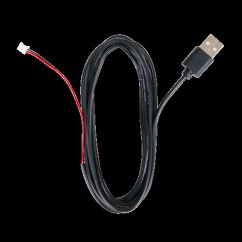 DataStream USB-A to M-Connector Terminal Power Cable for ENHANCE Sorcerer's Potion Light 6 Feet Black