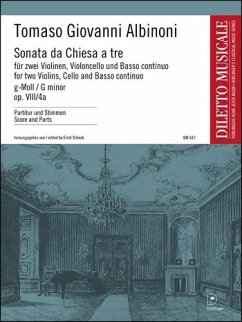 Sonata da chiesa a tre g-Moll für 2 Violinen, Violoncello und Bc Partitur und Stimmen