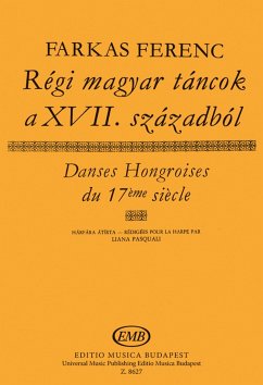 Cover Danses hongroises de 17eme siecle pour Harpe Harp