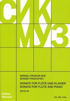 Cover Sonate op.94 für Flöte und Klavier