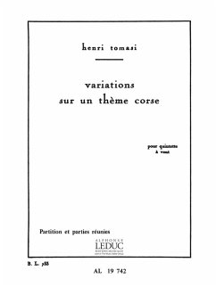 Variations sur un theme corse pour quintette a vent partition et parties